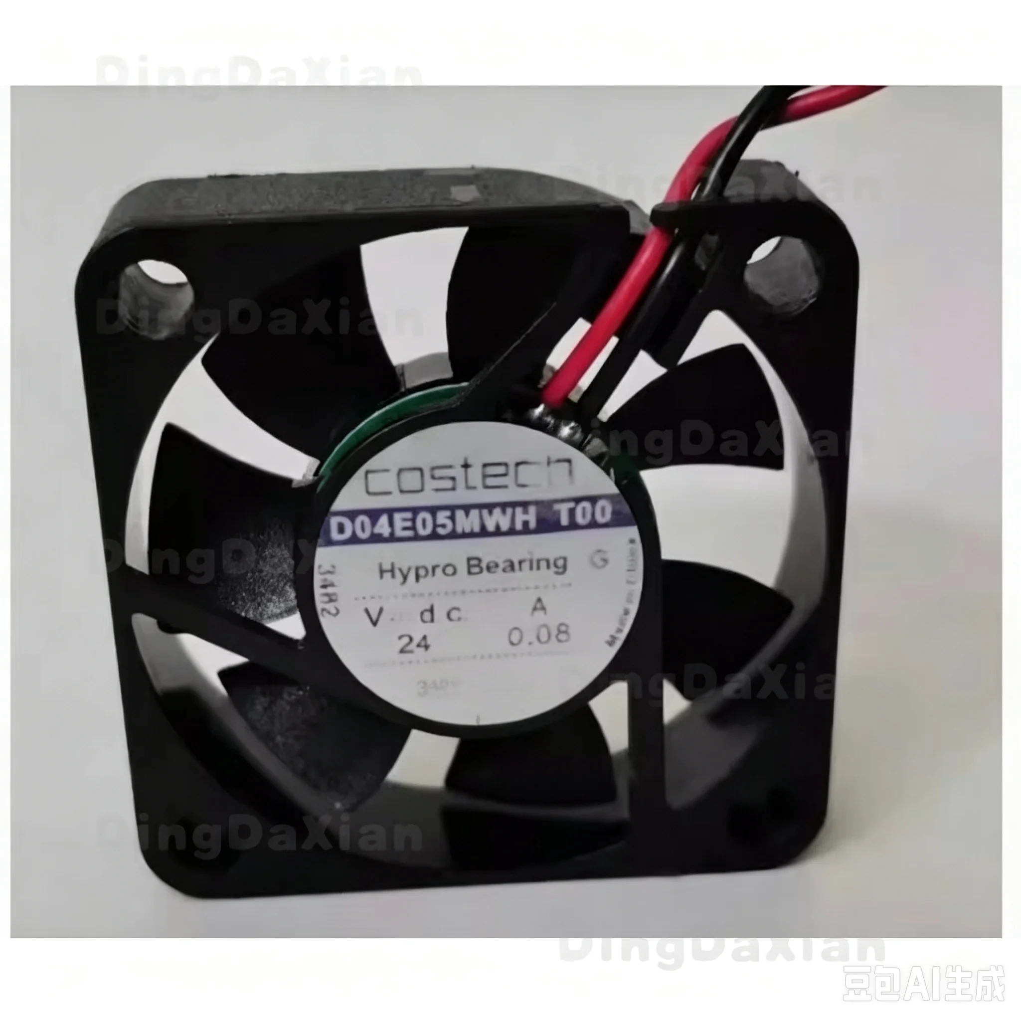 D 1 Pc New Dual Ball 2-Pin Cooling Fan For D04E05MWH T00 4CM DC24V 0.08A