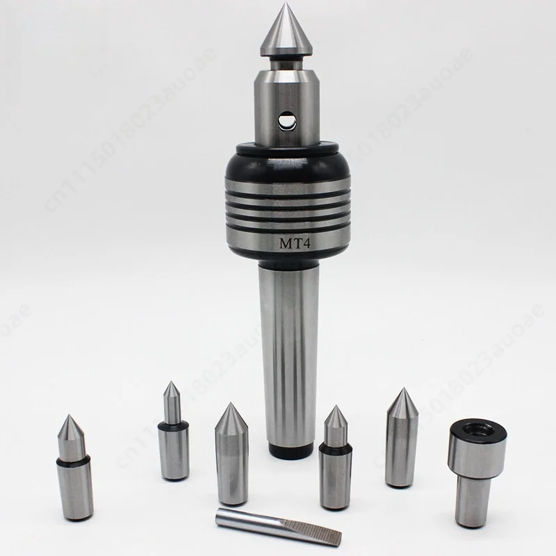 Morse Taper Live Center MT2 MT3 MT4 MT5 Insertable Revolving Center for CNC Lathe Tailstock Replaceable Tip Set