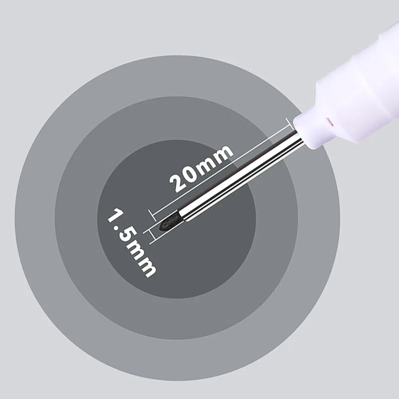 علامة إنشاء طويلة من المنقار ، قلم زيت معدني ، رأس رقيق مقاوم للماء ، قلم حرفي خشبي ، رأس ممتد 20 رأس طويل ، علامة ثقب عميق ، 1 144