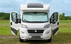 Carro Estores Térmicos Internos Pára-brisas Sunshade Kit Cego Janela De Levantamento Do Carro Sombrinha Sol Para Fiat Ducato Peugeot Boxer Citroen