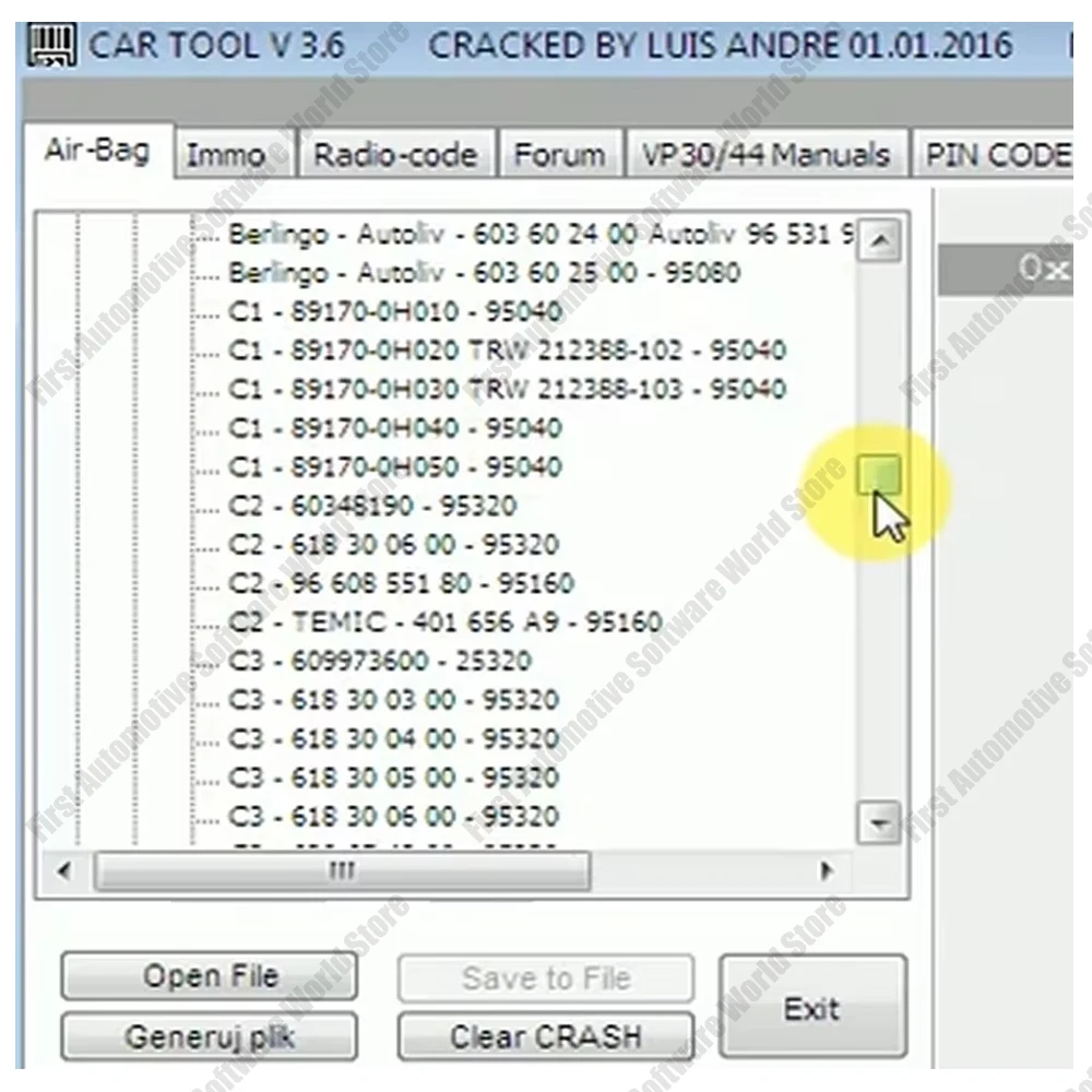 ECUsafe 2.0 + Car Tool 3.6 Clear Airbag Immo Off+ ImmoKiller v1.1+ IMMO Universal Decoding V3.2 + Winols 4.51+ECM TITANIUM 1.61