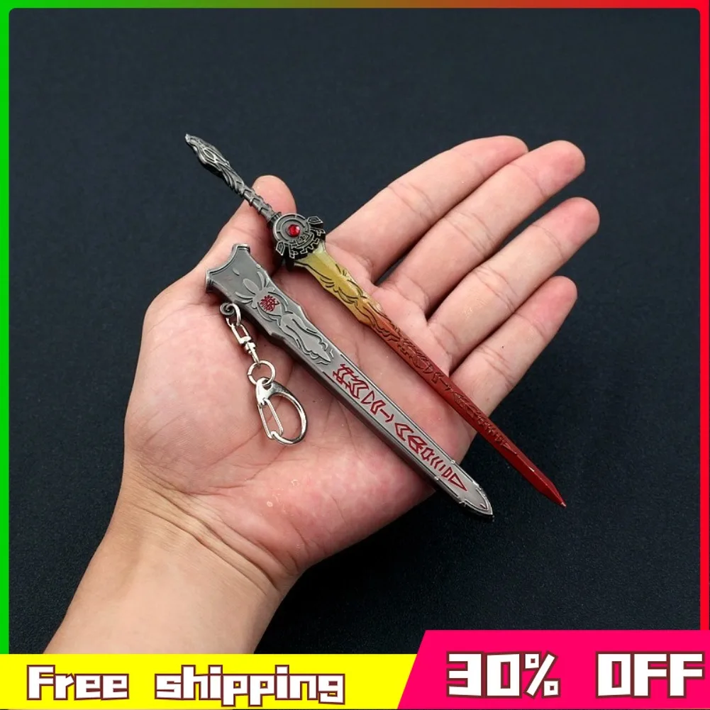 In Stock 16cm Sun Game Sword Peripherals Metal Model Japanese Samurai Sword Desktop Decoration Birthday Gift Toy Can Wholesaled
