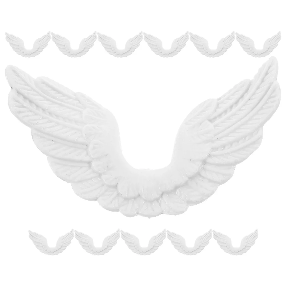 

12Pcs Christmas Angel Wings Craft Supplies Mini Fairy Wings DIY Ornaments Decoration Xmas Tree Accessories Christmas Angel Craft