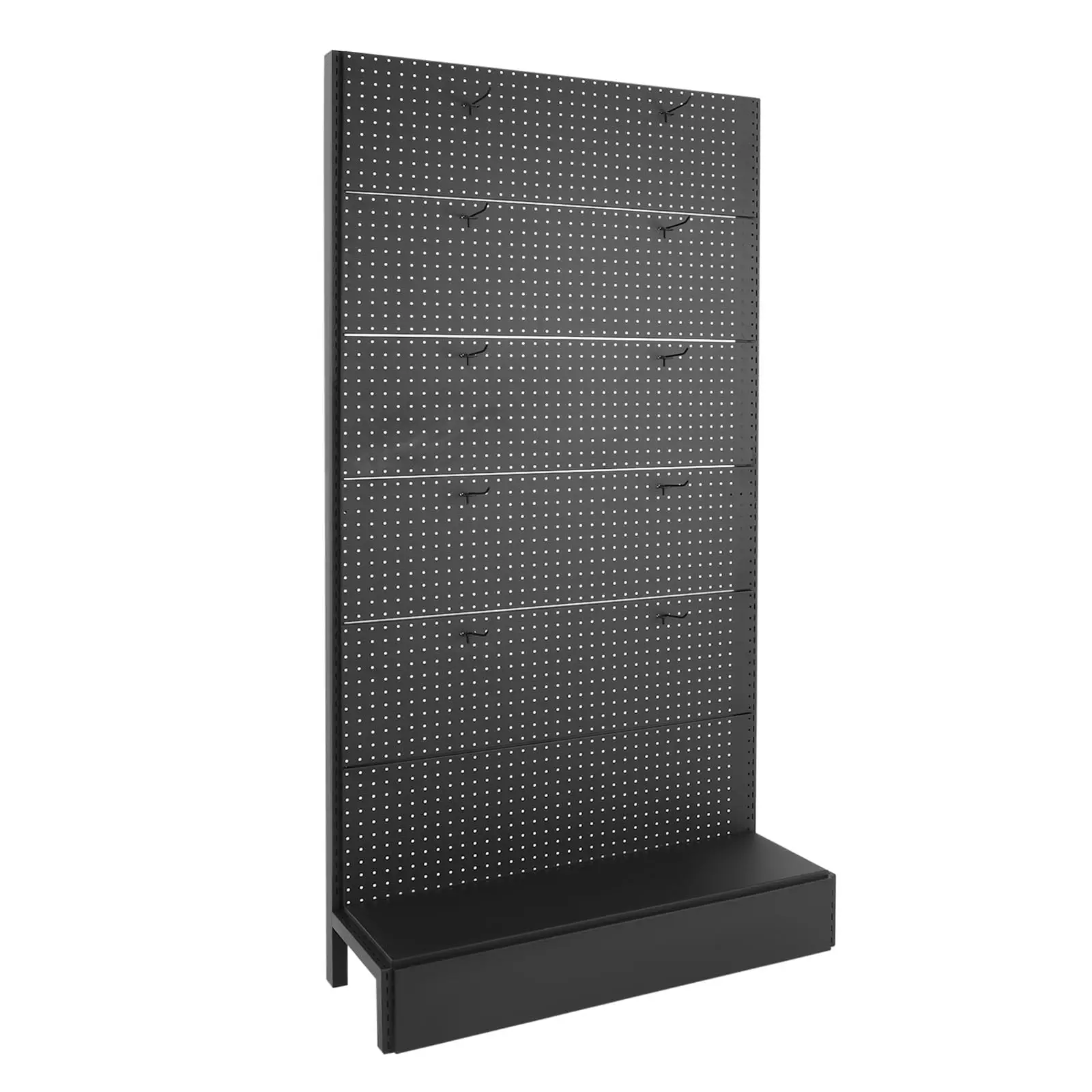 

Tall Pegboard Display Stand - Versatile Retail Shelving Wall Display for Grocery, Office Supply, or Liquor Stores, Craft Fair Display