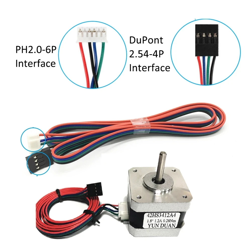 Nema17 موتور محرك عدة 34-60 مللي متر 0.28/0.42/0.56/0.7Nm 4-الرصاص فتح حلقة محرك متدرج محرك DIY بها بنفسك ثلاثية الأبعاد طابعة روبوت XYZ حفارة