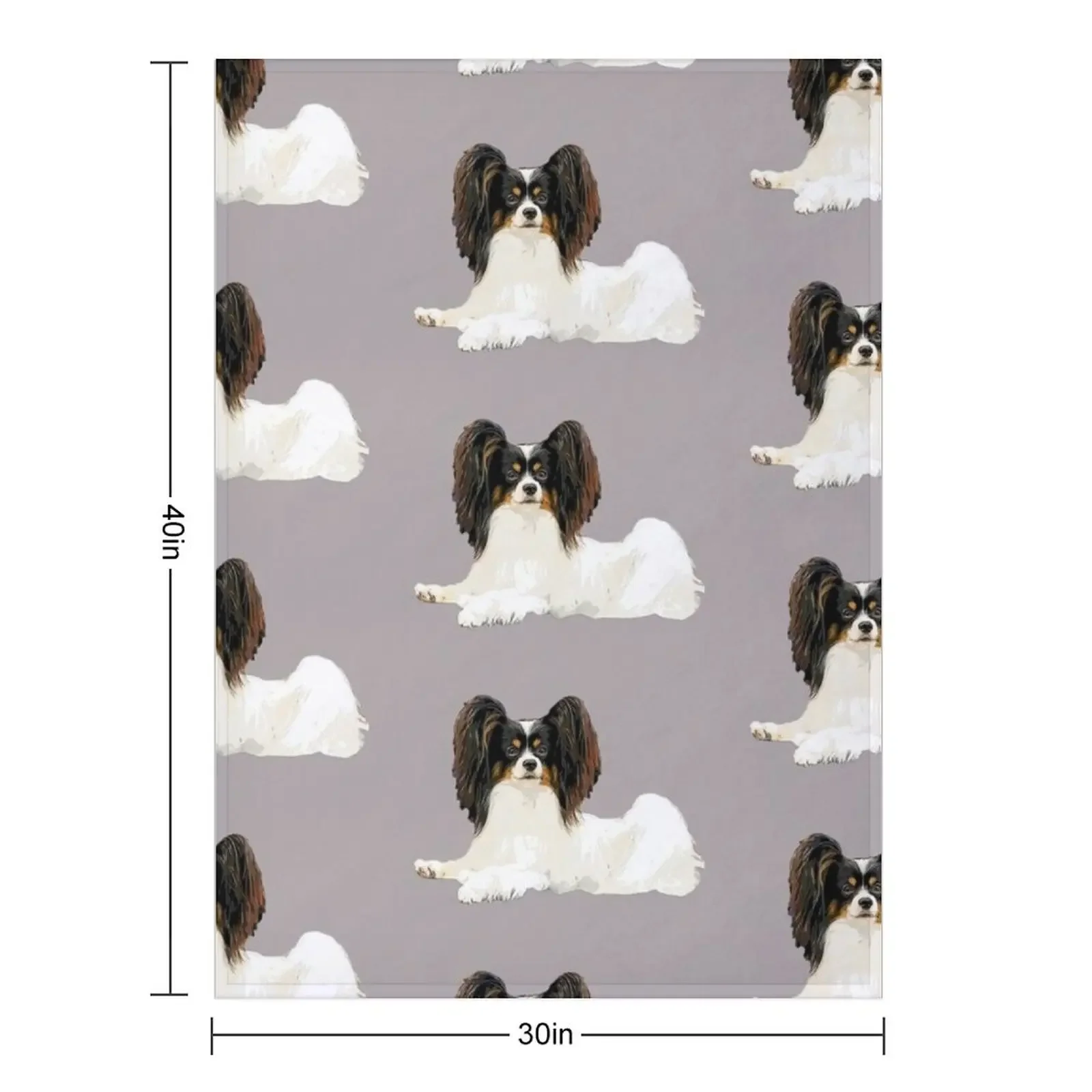 Custom Papillon - Look At Those Butterfly Ears! Throw Blanket Blankets For Baby Soft Big Designers Sofa Bed Blankets