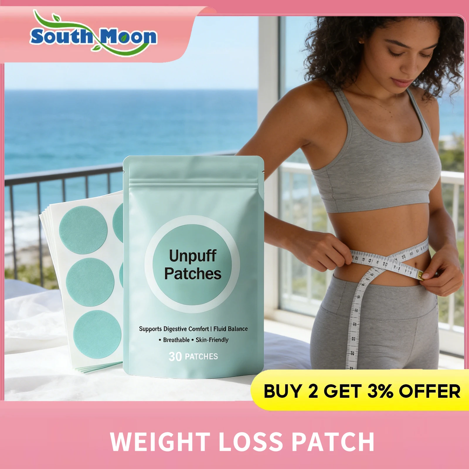 

Weight Management Patch Body Shaping Fat Burning Anti Cellulite Improve Stomach Control Appetite Balance Hunger Hormones Patch
