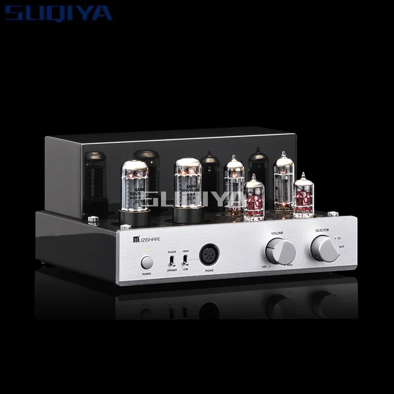 SUQIYA-MUZISHARE X3T 5AR4*2 Dual Rectifier Circuit Integrated Vacuum Tube Amplifier EL84*2 Pure Class A Single-ended Power Amp