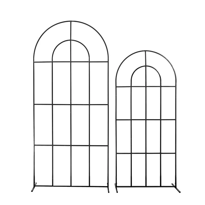 

Wedding props Wrought iron decoration Arched door wedding scene arrangement Stage background Shelf Mesh screen