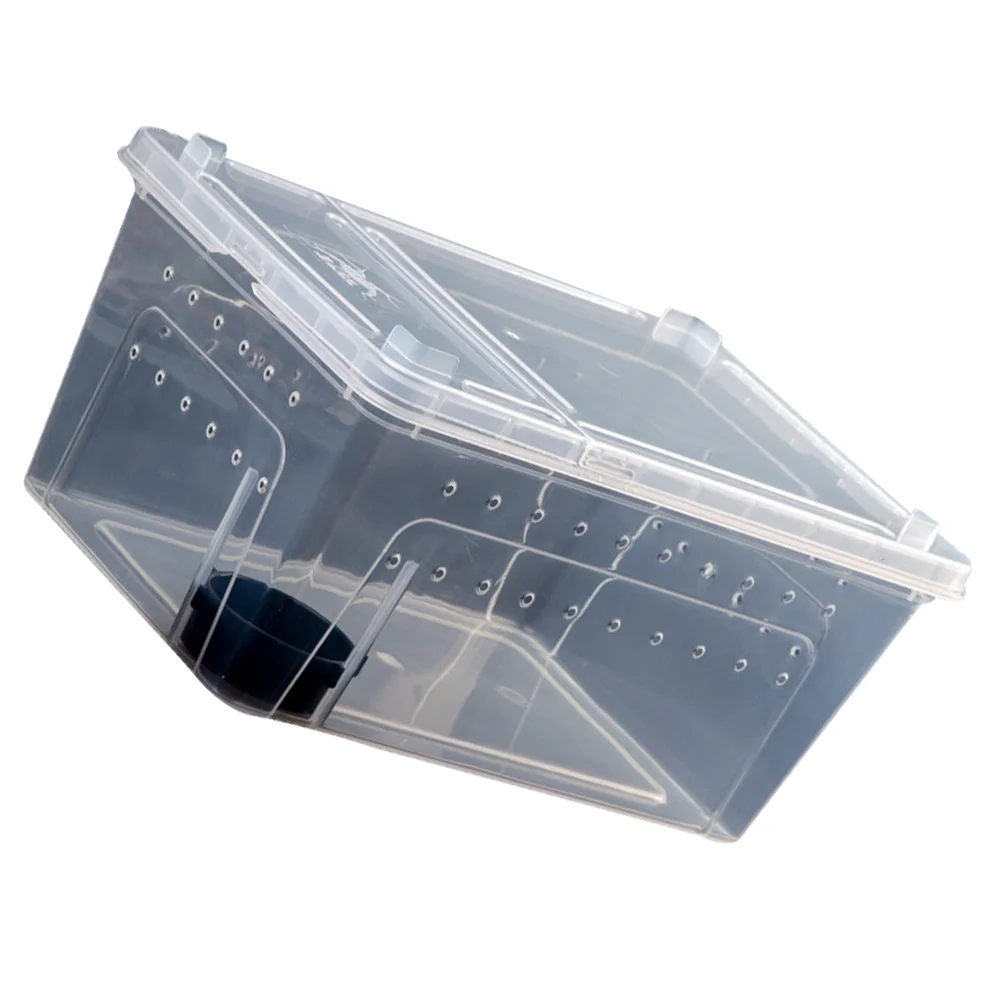 

Reptile Feeding Box Clear Container Transparent Case for Snake Breeding Storage Nest Acrylic Terrarium Habitat