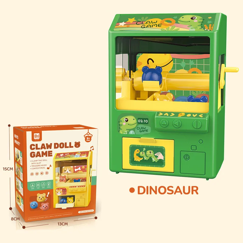 Children's Mini Clip Doll Grabbing Machine Toy Candy Twisted Egg Play Home Birthday Gift Small Home Doll