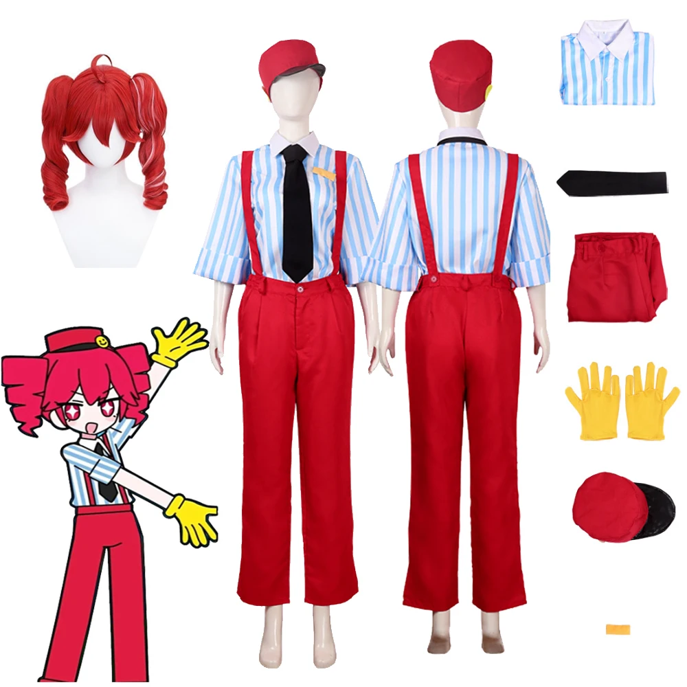Costume de cosplay Anime Mesmerizer Teto avec perruque, tenue de chanteuse virtuelle, uniforme de performance d'Halloween pour femme