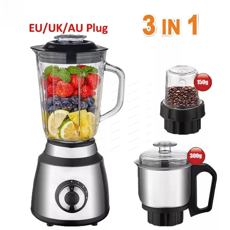 

3-in-1 Multifunctional Juicer Blender Coffee Grinder for Home Kitchen Food Processing