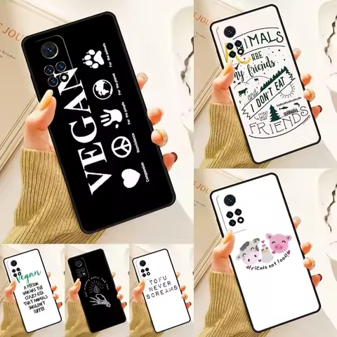Vegan Quote Phrase Veganism Case For Samsung Galaxy S24 Plus S23 S20 S21FE Lite S22 Ultra Note 20 S8 S9 S10 Phone Coque