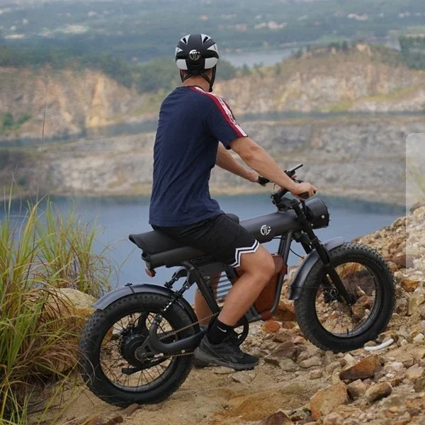 Electric motorcycle snow beach mountain bike 20 inch fat tire cross-border export electric bicycle overseas warehouse delivery