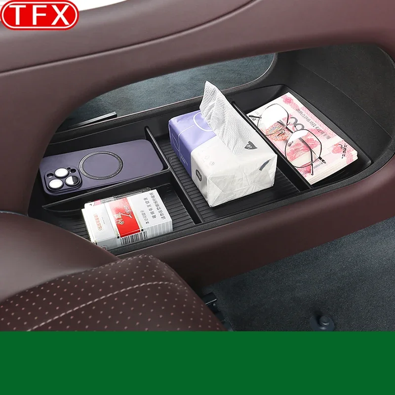 

For AVATR 11 2023 2024 Car Styling Centre Console Charging Pad Organiser Interior Armrest Storage Box Modification Accessories