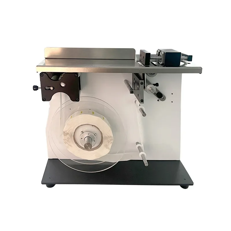 Automatic transparent label right angle sealing labeling machine, corner labeling machine c