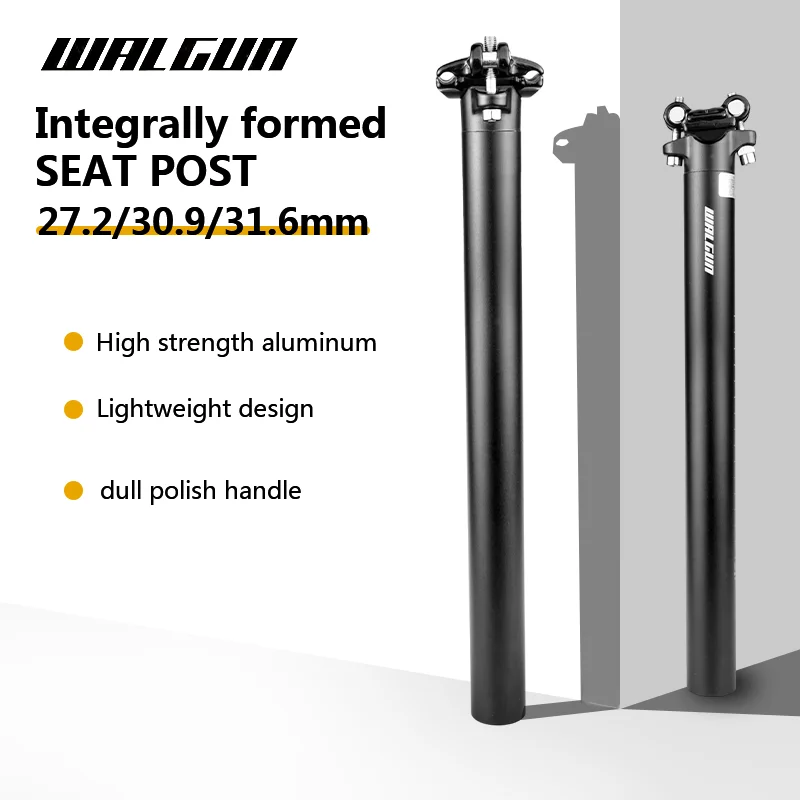 

WALGUN Cycling Road Seat post 27.2mm 30.9mm 31.6mmX350mm Aluminum MTB Road Mountain Bike Seat Post Seat Bicycle accessories