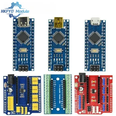Mini / Type-C / Micro USB Nano 3.0 Avec le chargeur de démarrage compatible Nano contrôleur pour arduino CH340 USB pilote 16Mhz ATMEGA328P