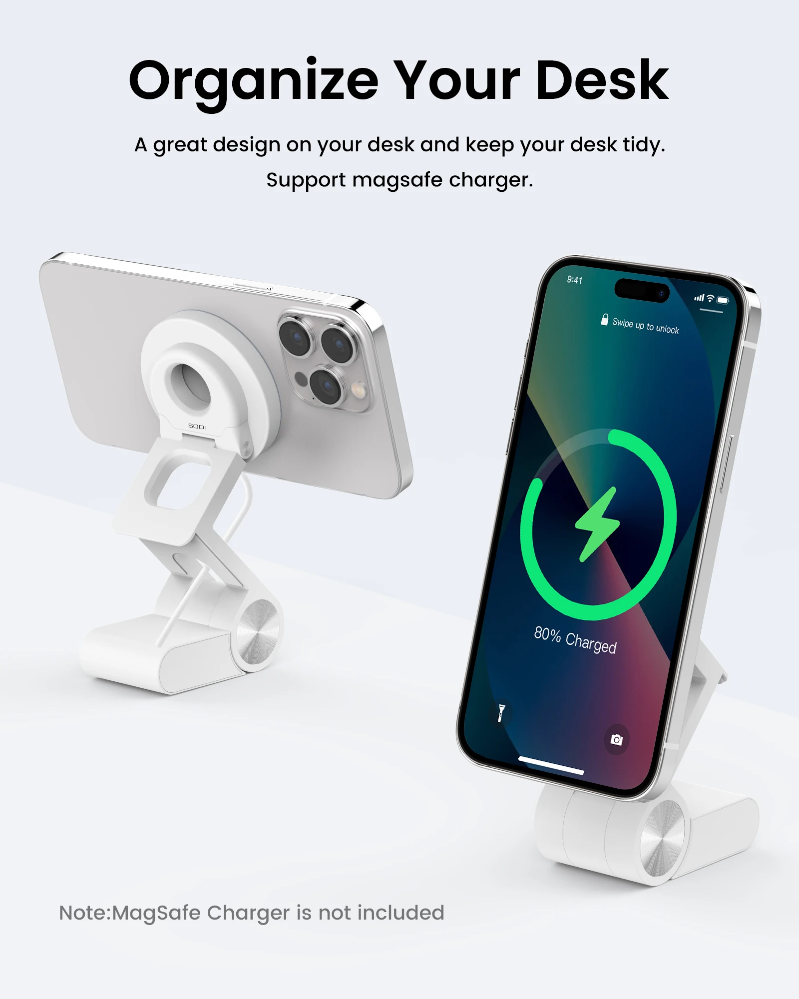 Continuïteit Camera Mount voor Macbook Magnetische telefoonhouder met Mag-Safe Compatibele kanteling voor Desktop Monitor Webcam Mount