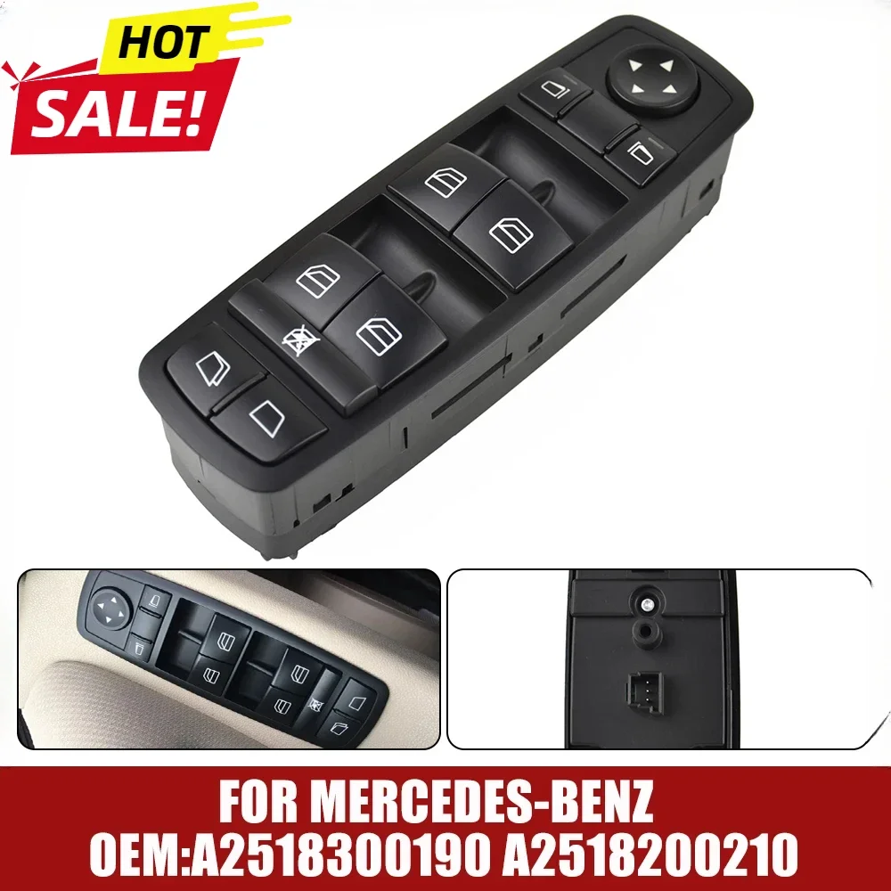 

For Mercedes W164 W251 GL320 R320 R500 R63 GL550 2008-2012 Window Control Switch Regulator Button A2518300190 A 251 830 01 90