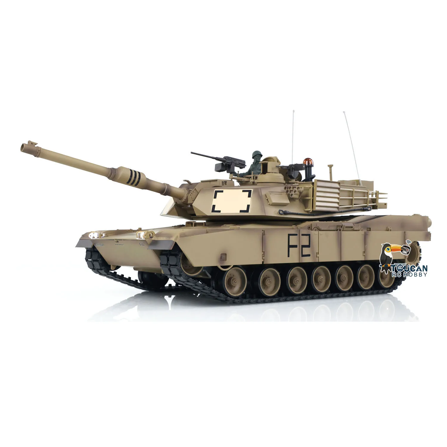 Henglong 1/16 7.0 Plastica FPV M1A2 Abrams RC Carro Armato 3918 Cambio Barile Recoil IR Combat Army carro armato giocattoli TH17793-SMT7