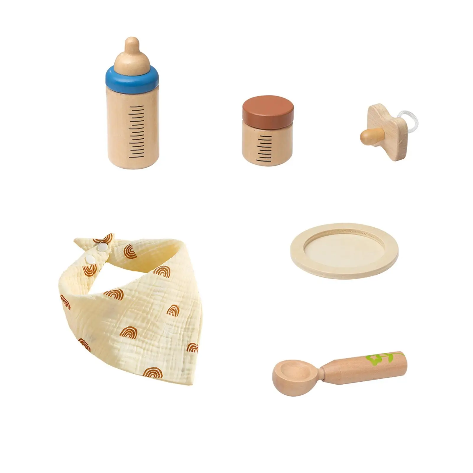 Voederset voor babypoppen, fantasierijk speelgoed, babypopaccessoires voor kinderen