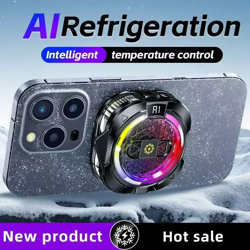 

TH19 Pro Phone PUBG Game Cooler Semiconductor Magnetic & Back-clip 2 in 1 Ice Cooling Radiator for IPhone Android Live Broadcast