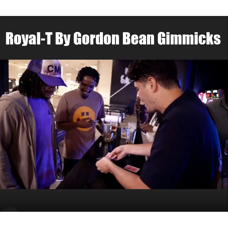 Royal-T de Gordon Bean: Trucos de Magia con 3 Cartas, Ilusiones de Magia de Cerca, Accesorios de Magia Callejera, Trucos de Bar