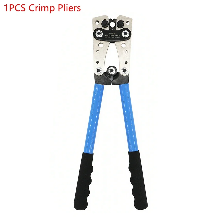 Crimping Plier 6-50mm2 1-10AWG Tube Terminal Crimper Multitool Battery Cable Lug Hex Crimp Tool Cable Terminal Plier Hand Tools