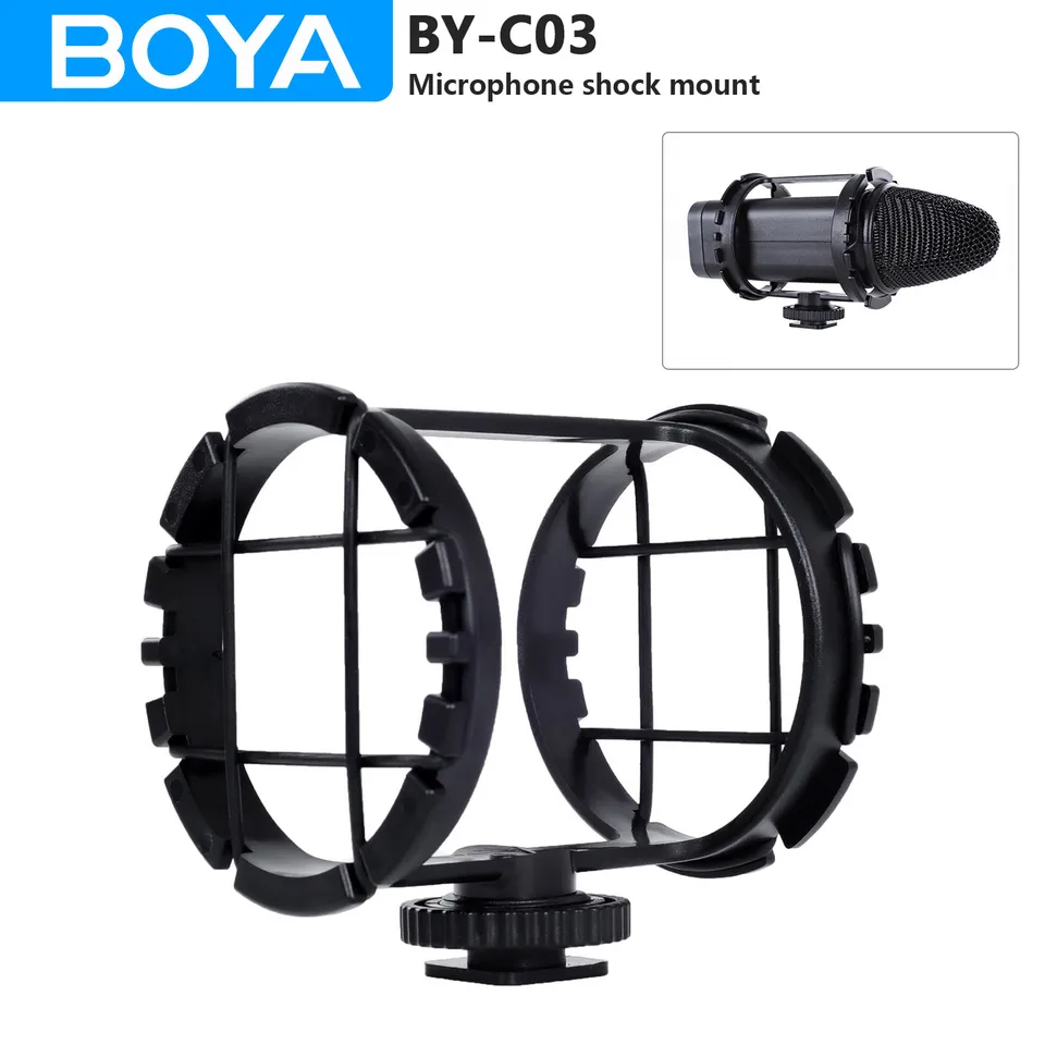 BOYA BY-C03 カメラシュー ショックマウント マイク用 直径 1