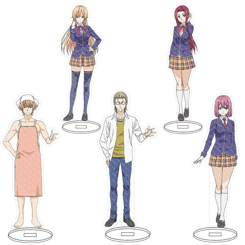Soporte Acrílico de 16CM para Anime, Food Wars! Figuras de Colección de Shokugeki no Soma: Yukihira Sōma, Tadokoro Megumi, Nakiri Erina, Regalos y Adornos
