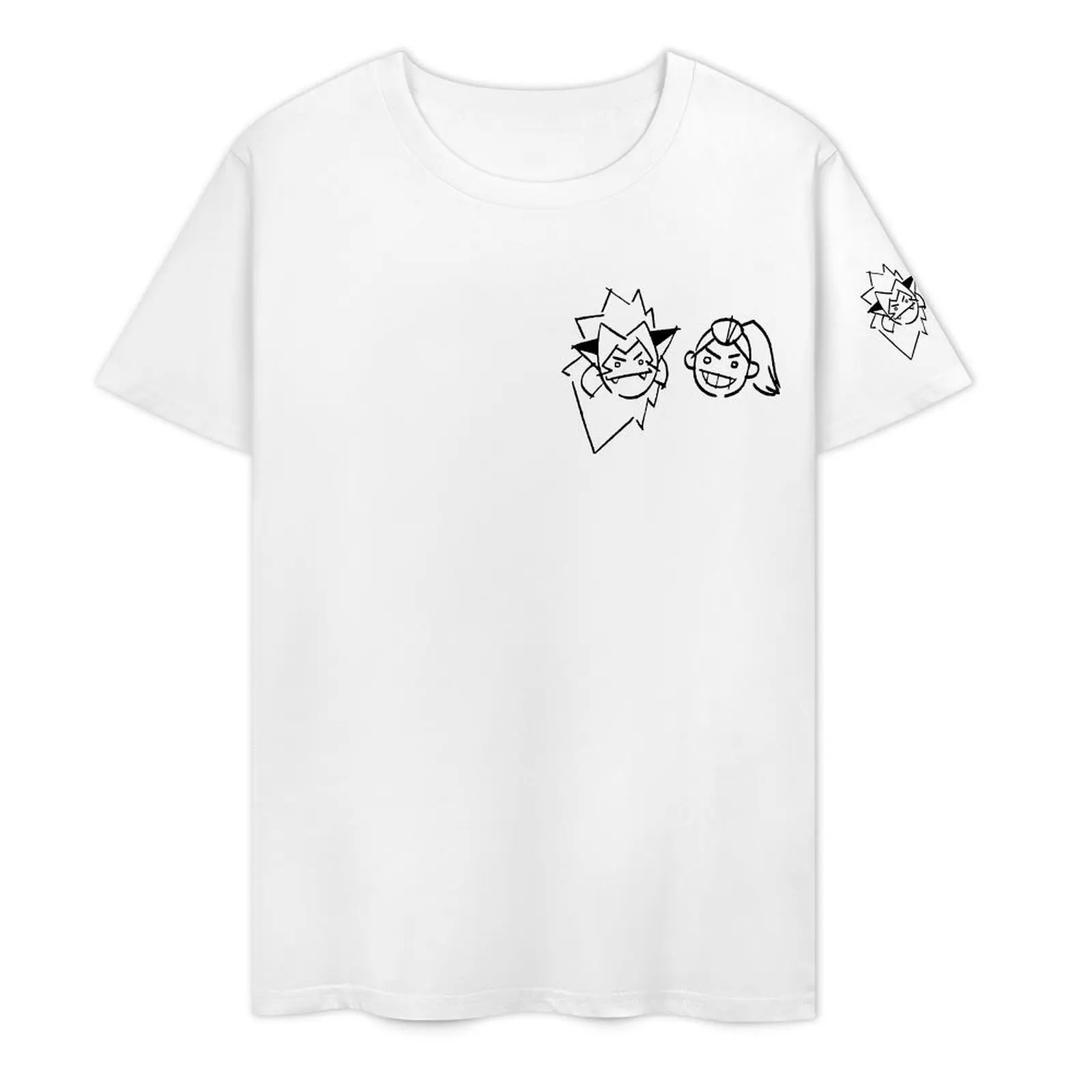 Catra And Adora Drawings On The Wall She T-shirt Crewneck Sport Tshirt Graphic Travel Funny Geek USA Size