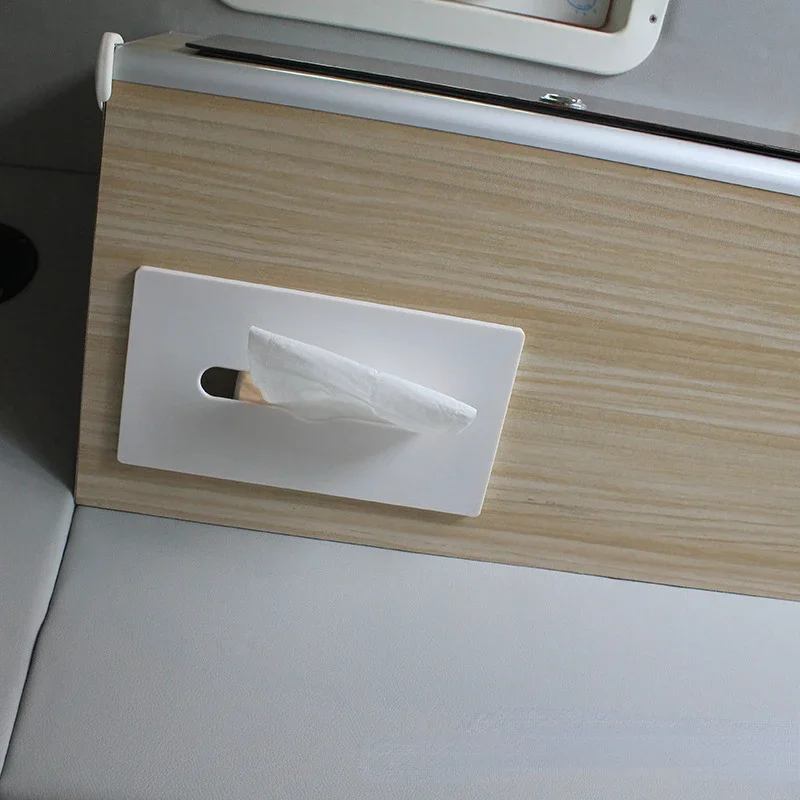 Rv Bathroom Wall-Mounted Tissue Box Trailer Hidden Car Tissue Storage Box Toilet Paper Holder Paper Extraction Box