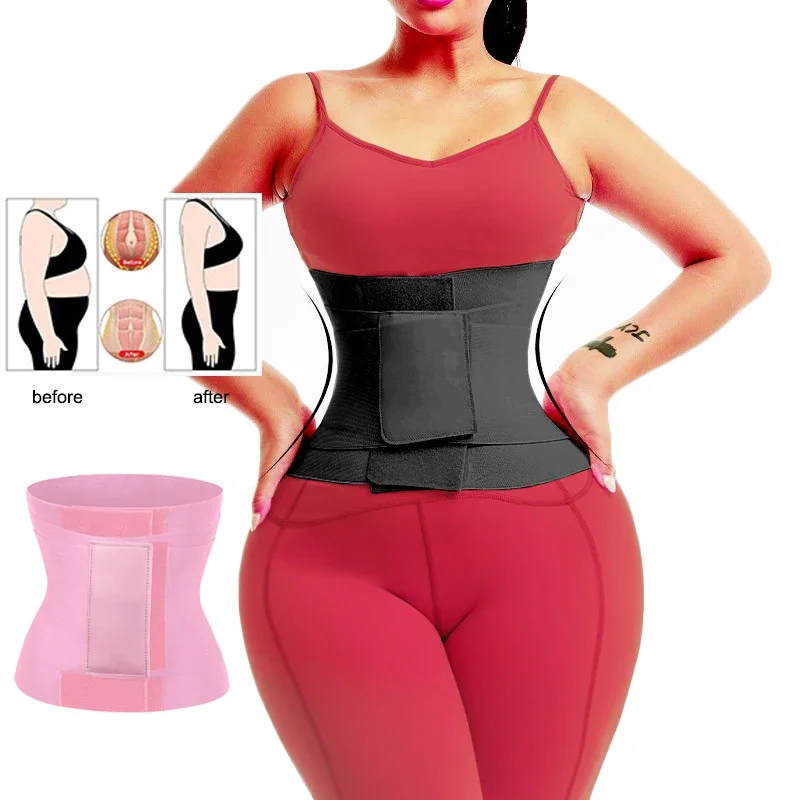 AfruliA Fajas Colombianas Girdle Slimming Waist Trainer Pulling Underwear Belt Sport Strap Body Shaper Tummy Wrap Cincher Corset