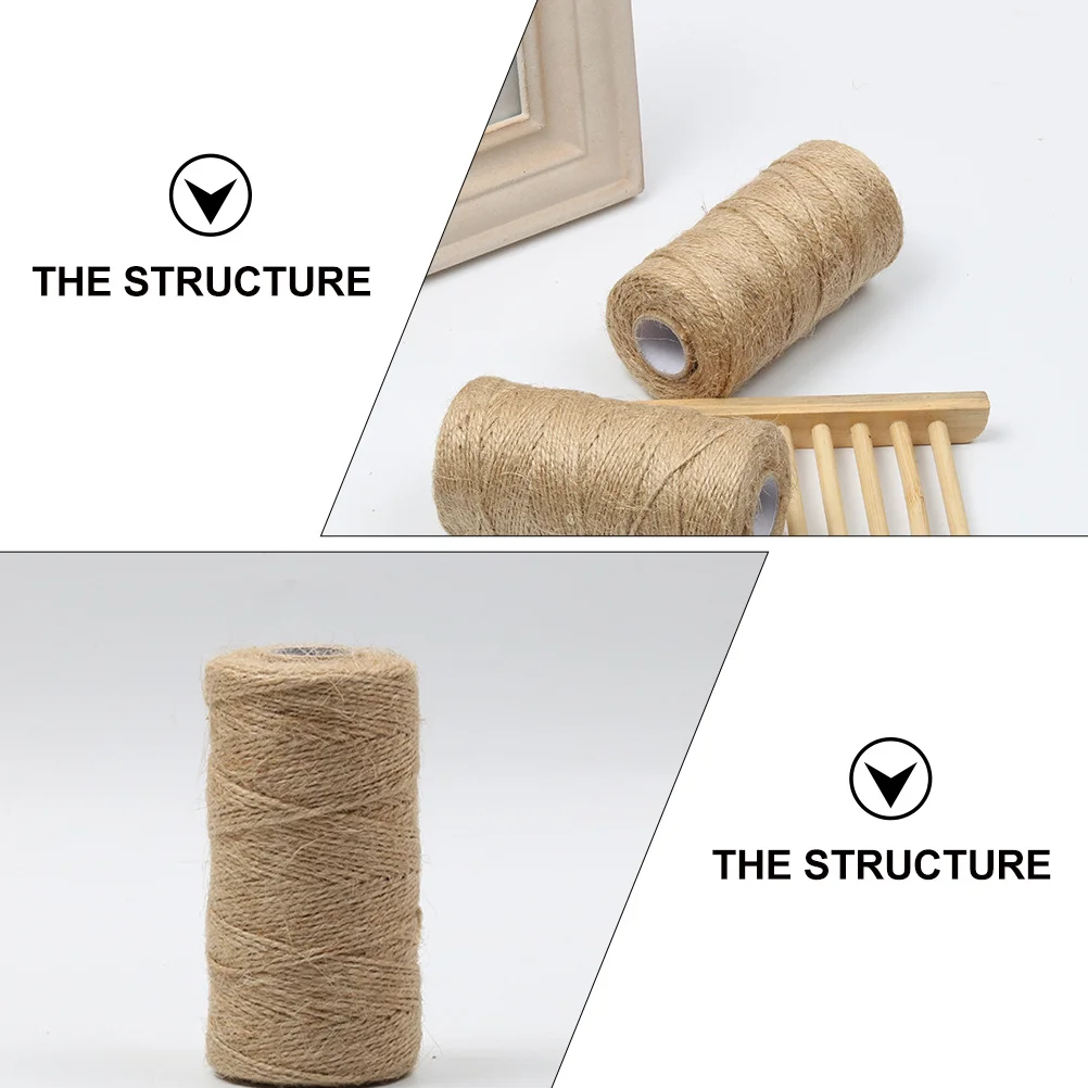 

Jute Rope Twine 100m 2 Strands Durable Eco Friendly Perfect for DIY Crafts Home Decoration Gift Packing Arts Projects