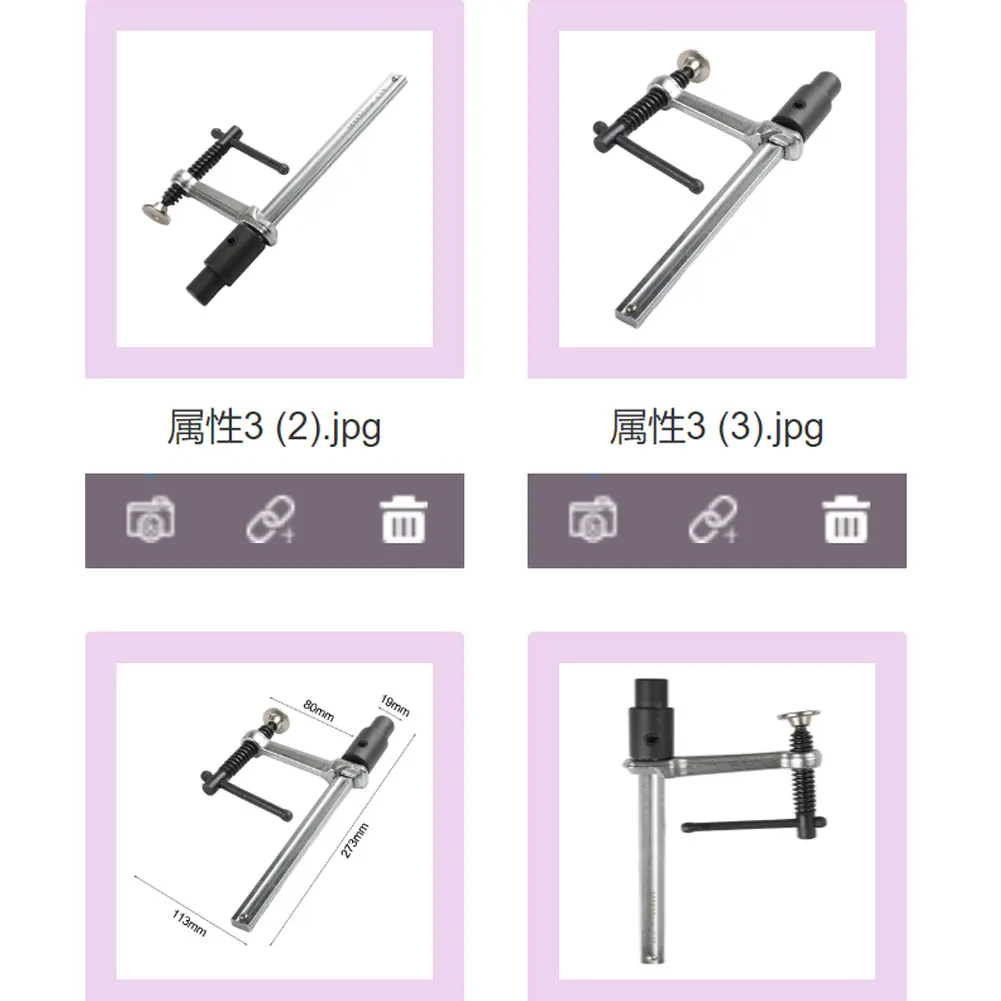 1pc Woodworking Quick Acting Hold Down Clamp Heavy-Duty F-Clamp Desktop Clip One-Handed Bar Clip For Woodworking Benches