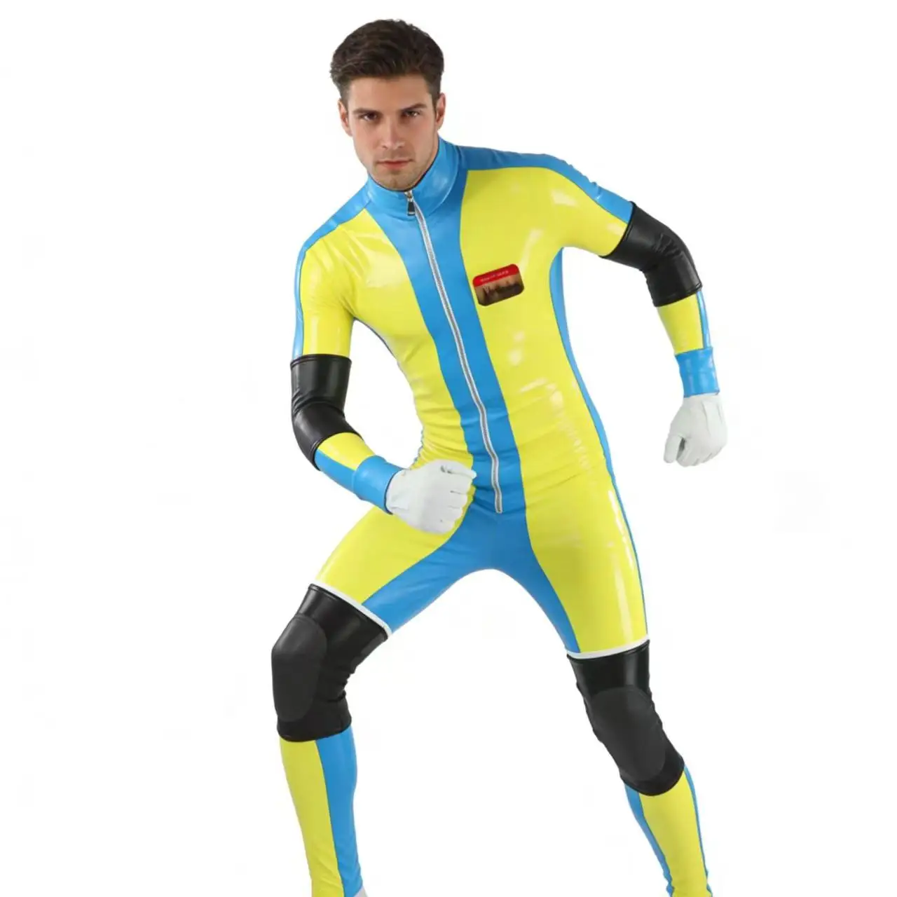 

Dispatched Waterboy Cosplay Costume Men Fantasy Jumpsuit Gloves Halloween Carnival Party Clothing