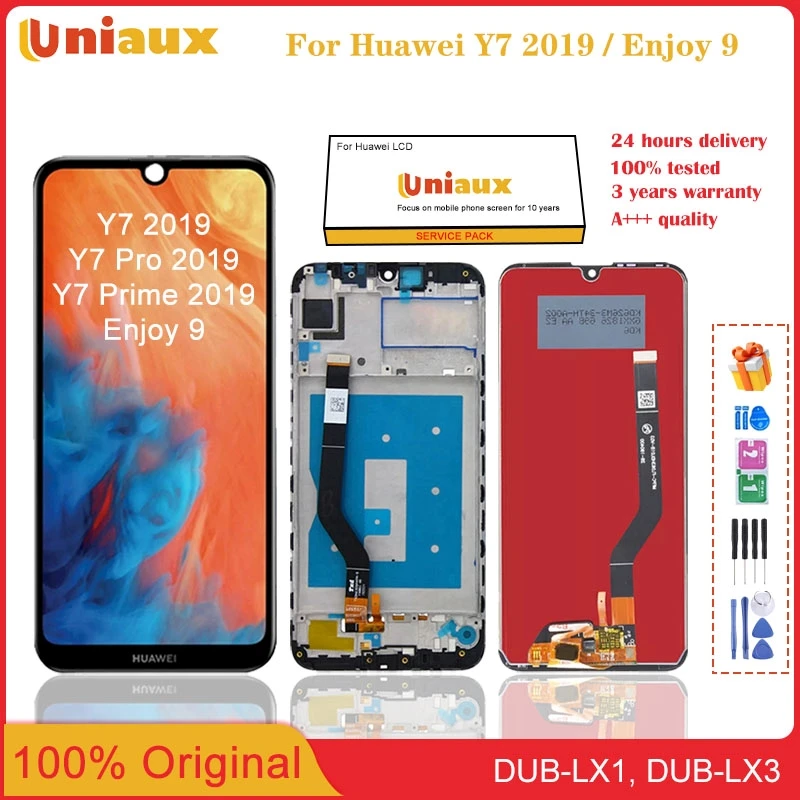 

Original For Huawei Y7 Y7 Pro 2019 LCD DUB-LX3 DUB-L23 DUB-LX1 Display Touch Screen Digitizer For Huawei Enjoy 9 LCD Replacement