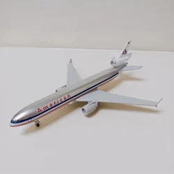 New 20CM US MD-11 MD11 Aircraft Model Toys with Base Alloy Diecast Airplane Adult Fans Collection Gift Souvenir Home Decor