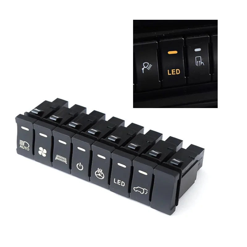 1 Uds. Ventilador LED para coche espejo retrovisor foco plegable botón de interruptor de puerta trasera con cable de conexión para Iveco Daily Axon Motor Home