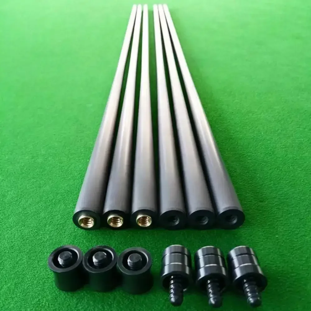 Factory Customized Billiard Shaft Carbon Fiber Shaft Black Technology 10mm 11.75mm 12.75mm Tip Shaft for Pool Cue Gift