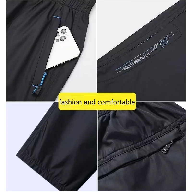 Men Big Size Surf Shorts Plus Beach Shorts Men Swimming Shorts Quick Drying Board Short Sports Pants with Inside Network Lining