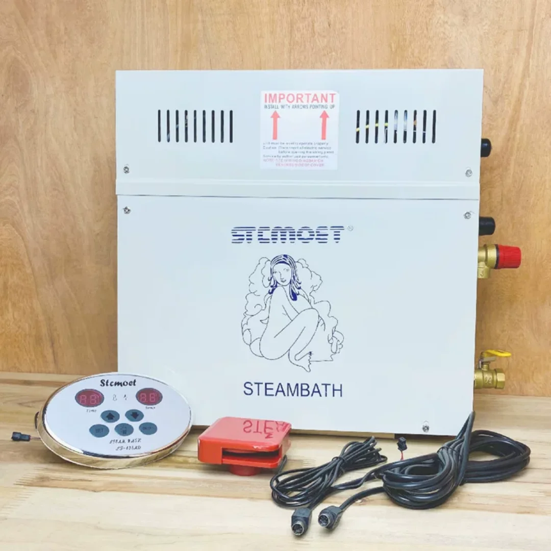 Wet‑Steam Room Steam Generator Digital Display Outer Control Anti Dry‑Burn Sauna Bathroom Steamer High Cost‑Effective