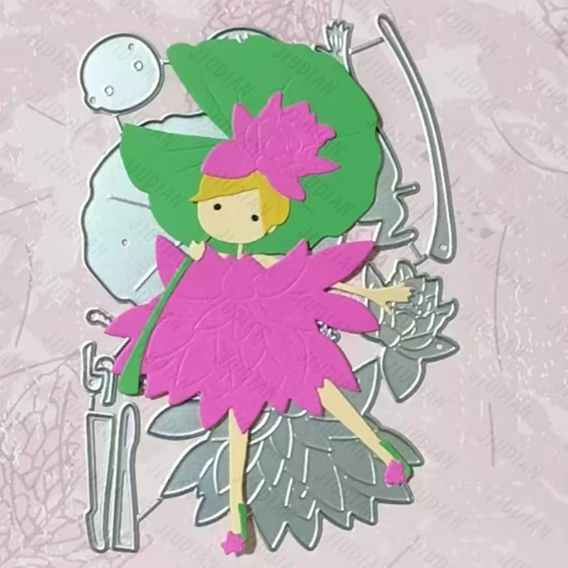 

Новые цветы юбка девушка металлические трафареты для скрапбукинга для DIY поздравительная открытка рельефы ремесленные штампы фотоальбом тиснение штампы