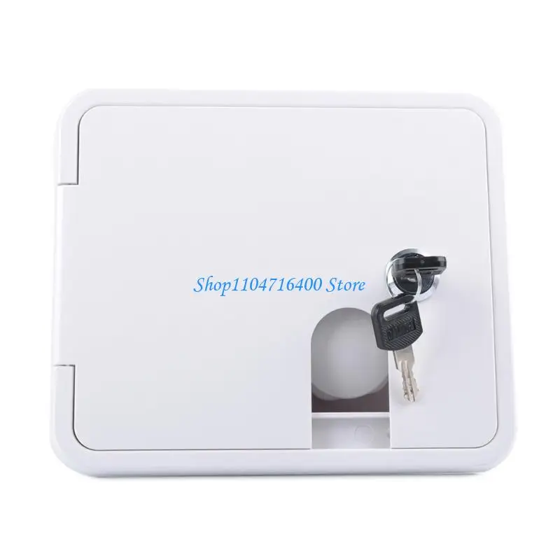 

y1gd Gravitys and City Water Inlet Hatches with Lock Keys Sturdy PP Materials Fill Dishes Accessory for Motorhomes Use