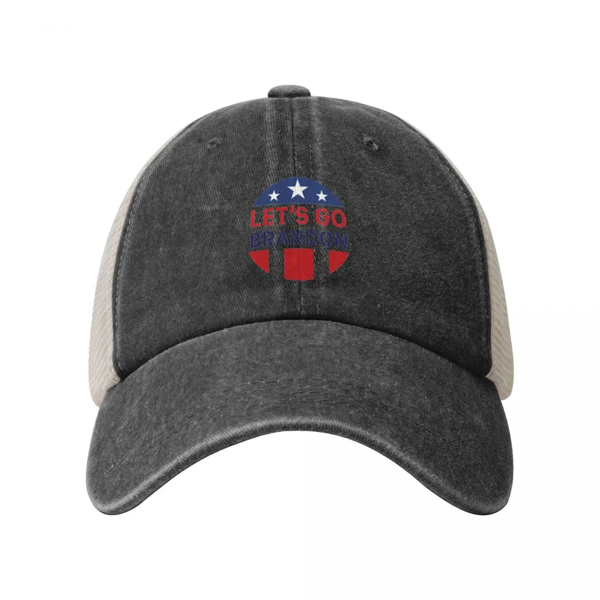 New America Lets Go Brandon Baseball Cap Mesh Sun Hat Sports Leisure Snapback Caps