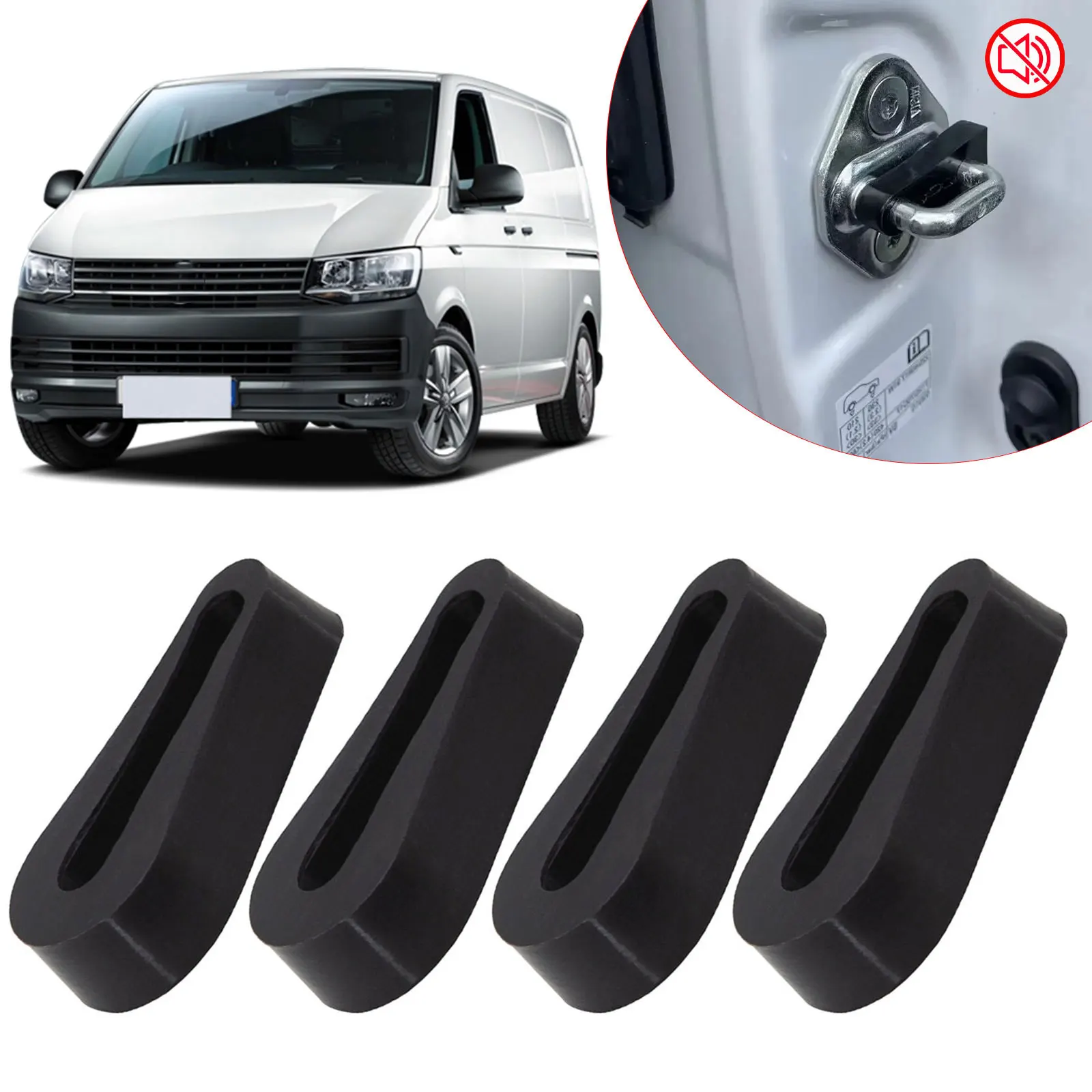 For VW Transporter T5 T6 2003 - 2018 2019 2020 Multivan Caravelle Car Sound Deadener Damper Door Lock Buffer Deadening Damping