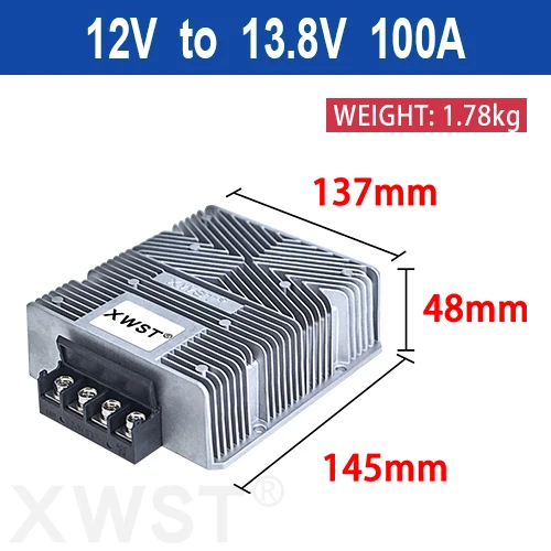 Convertisseur DC 12V → 13.8V 10A 138W – Régulateur Boost Étanche Pour Camion, Solaire, Bateau