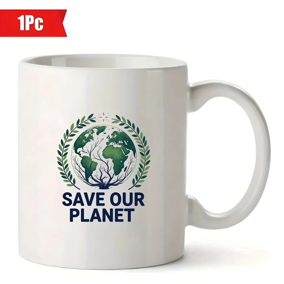Eco-friendly Earth Cup 11OZ Kids Cold & Hot Beverage Cup Christmas Family Office Green Gift
